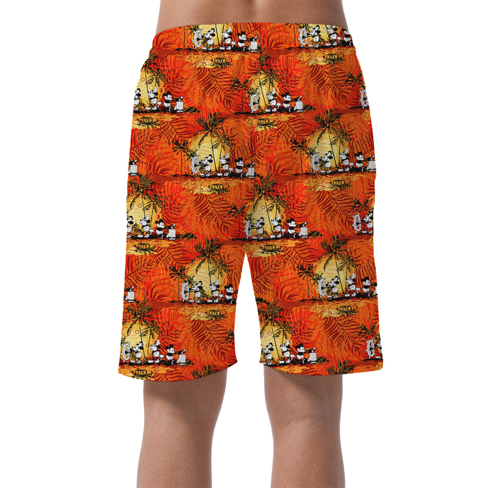 Steamboat Willie 1928 Hawaiian Tropics Shorts For Men