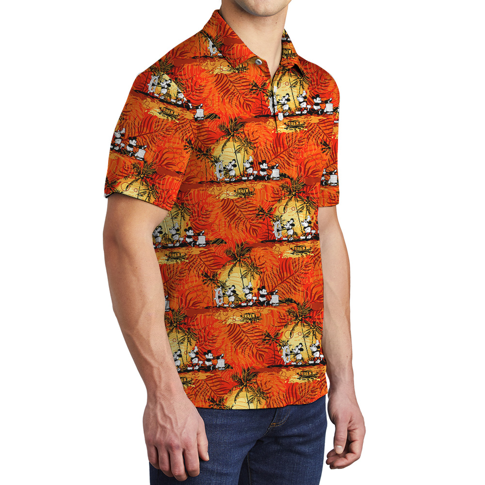 Mickey’s 1928 Tropical Hawaiian Sail Men’s Polo