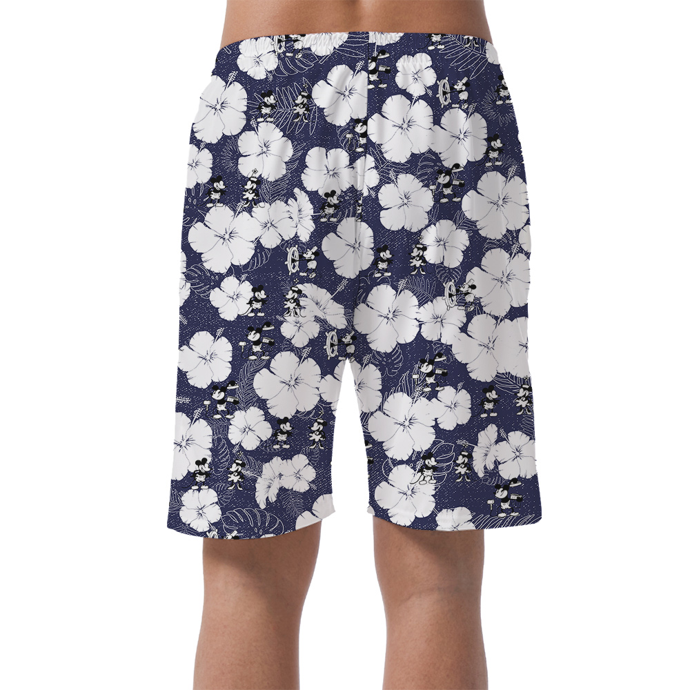 Mickey’s 1928 Steamboat Tropical Hawaiian Getaway Men’s Shorts