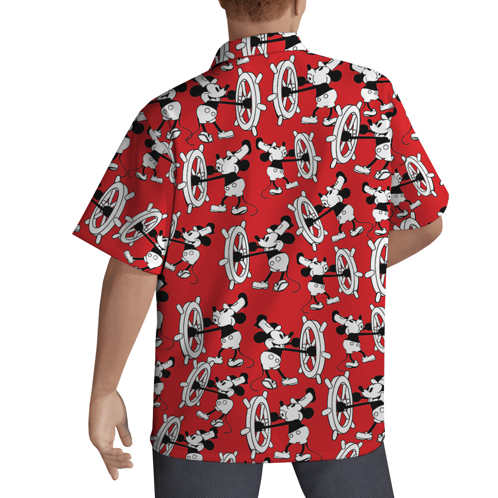 Retro Mickey 1928 - Steamboat Willie VinCo Hawaiian Shirt Men