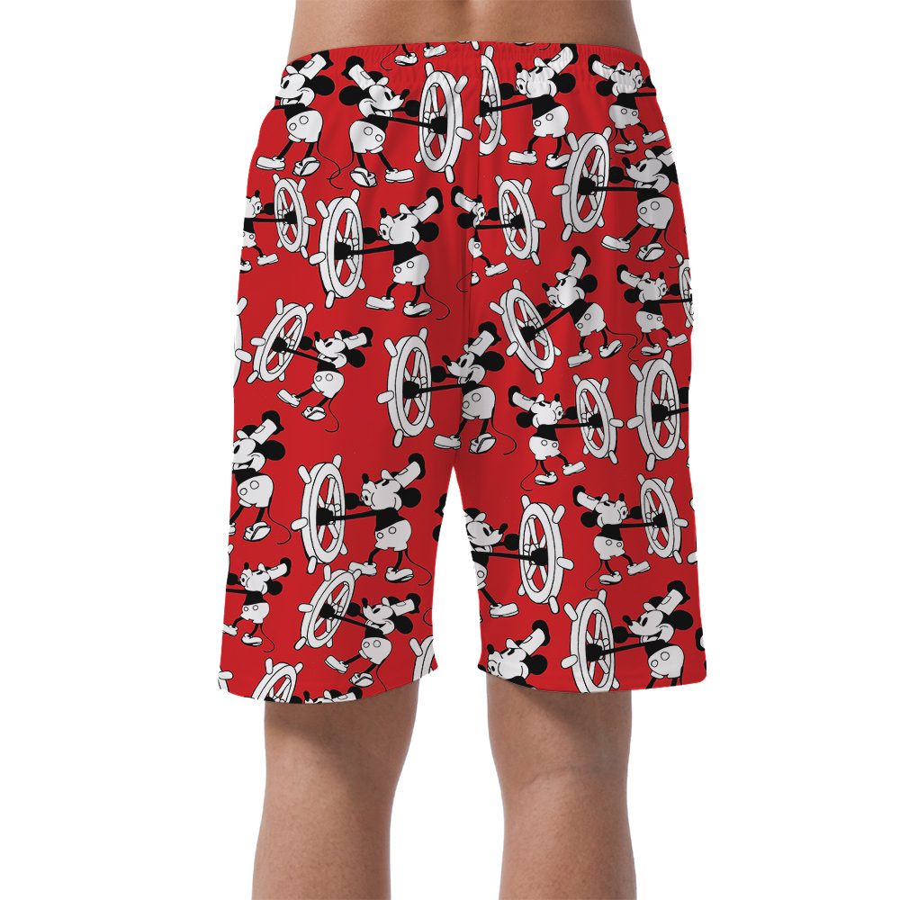 Nostalgic 1928 Steamboat Willie Mickey Men Short’s