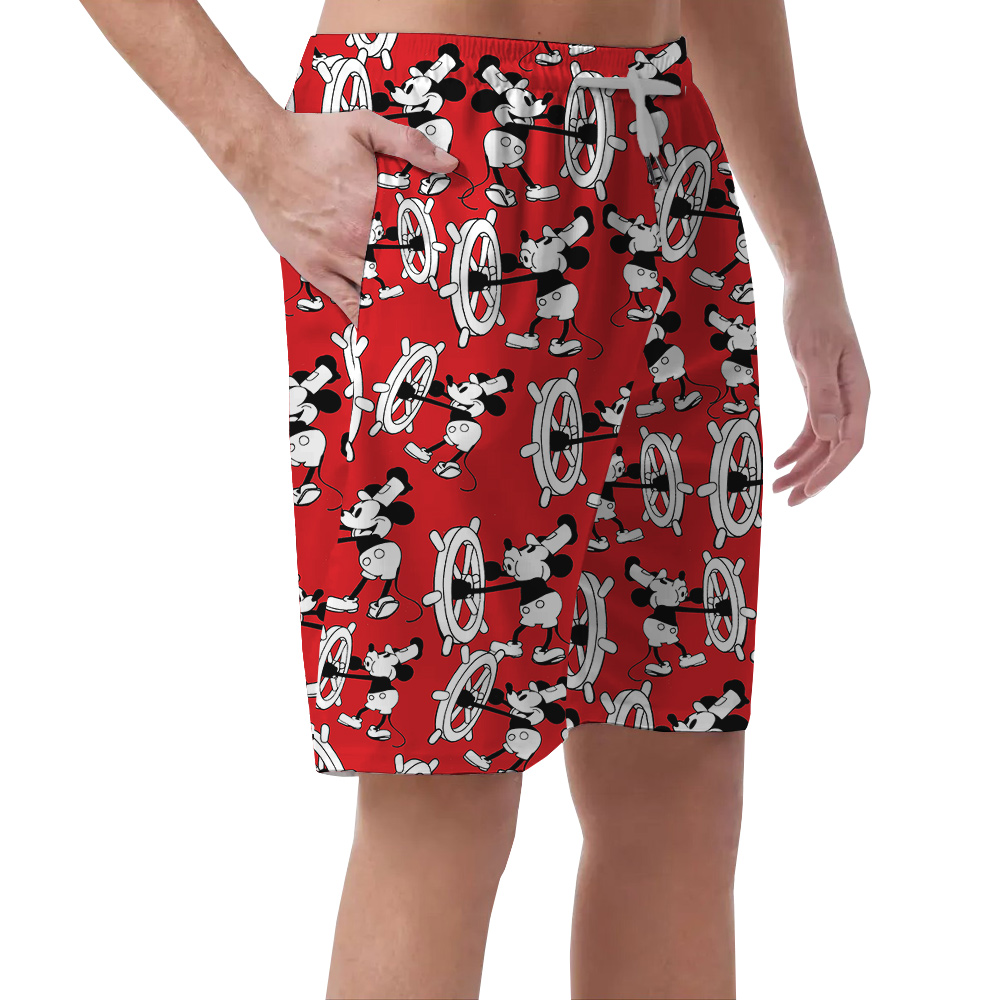 Nostalgic 1928 Steamboat Willie Mickey Men Short’s