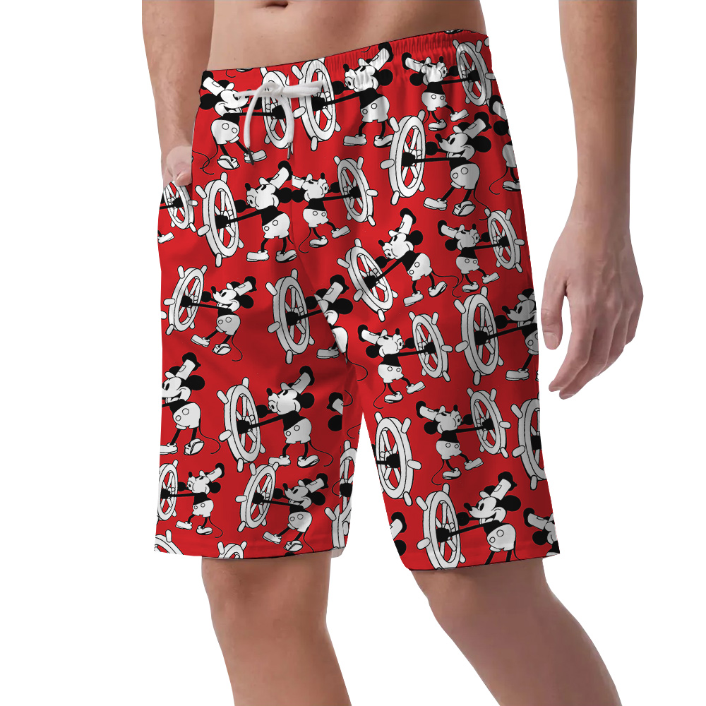 Nostalgic 1928 Steamboat Willie Mickey Men Short’s