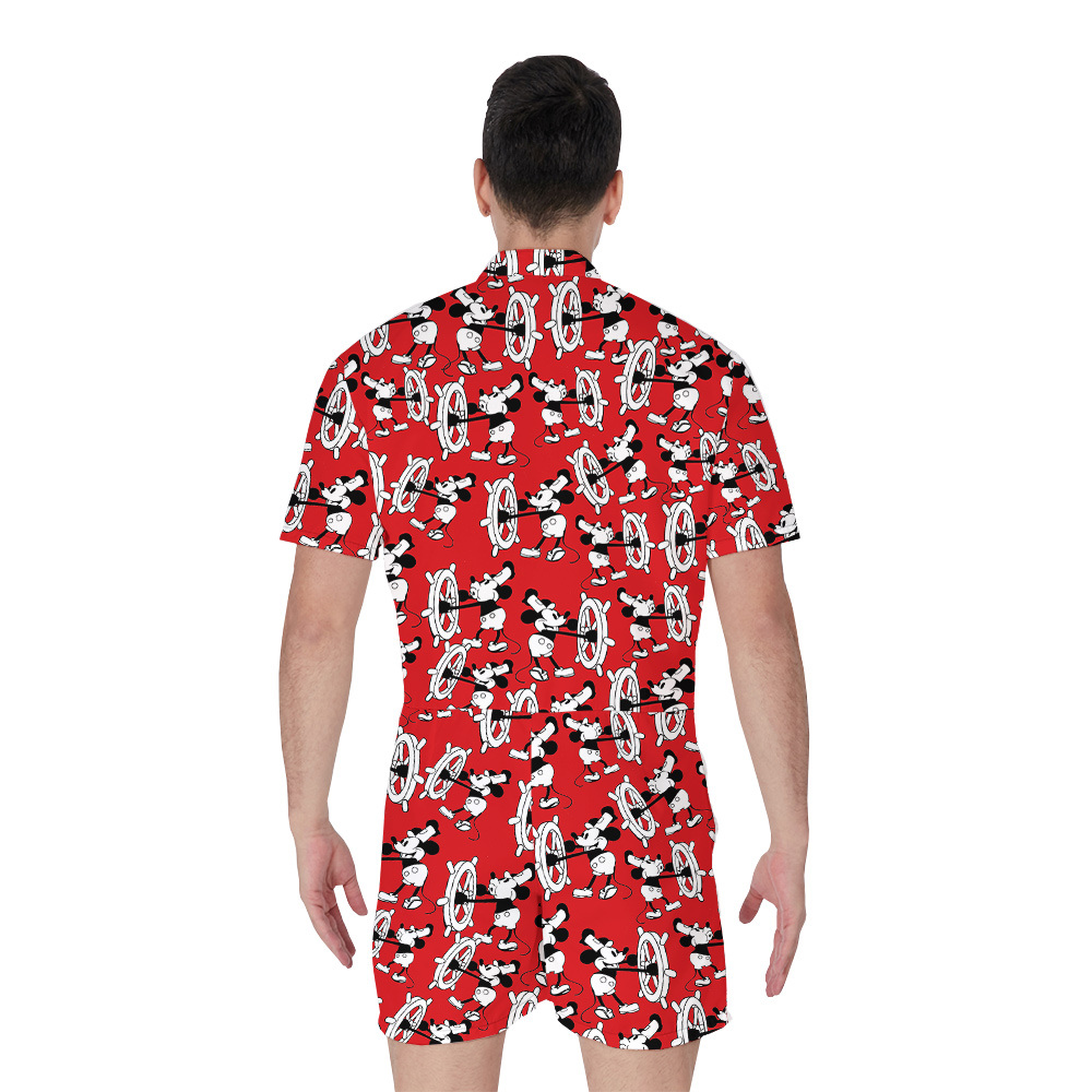Vintage Steamboat Willie 1928 Hawaiian Men’s Romper