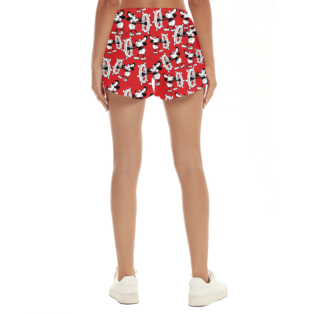 Nautical Mickey 1928 Hawaiian Short For Women