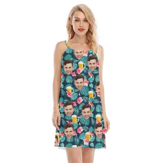 Women's Tropical Beer Party Cami Dress