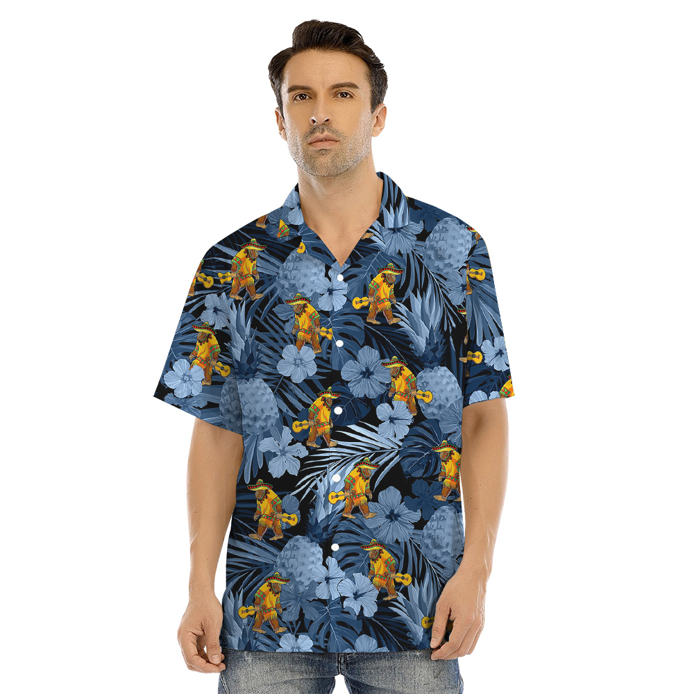 Mexican Taco Bigfoot Tropical Matching Family Hawaiian Shirts
