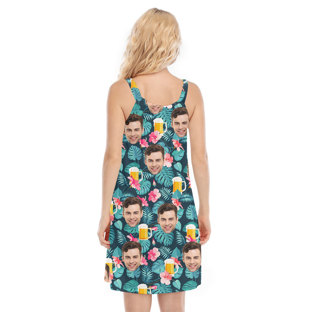 Women's Tropical Beer Party Cami Dress