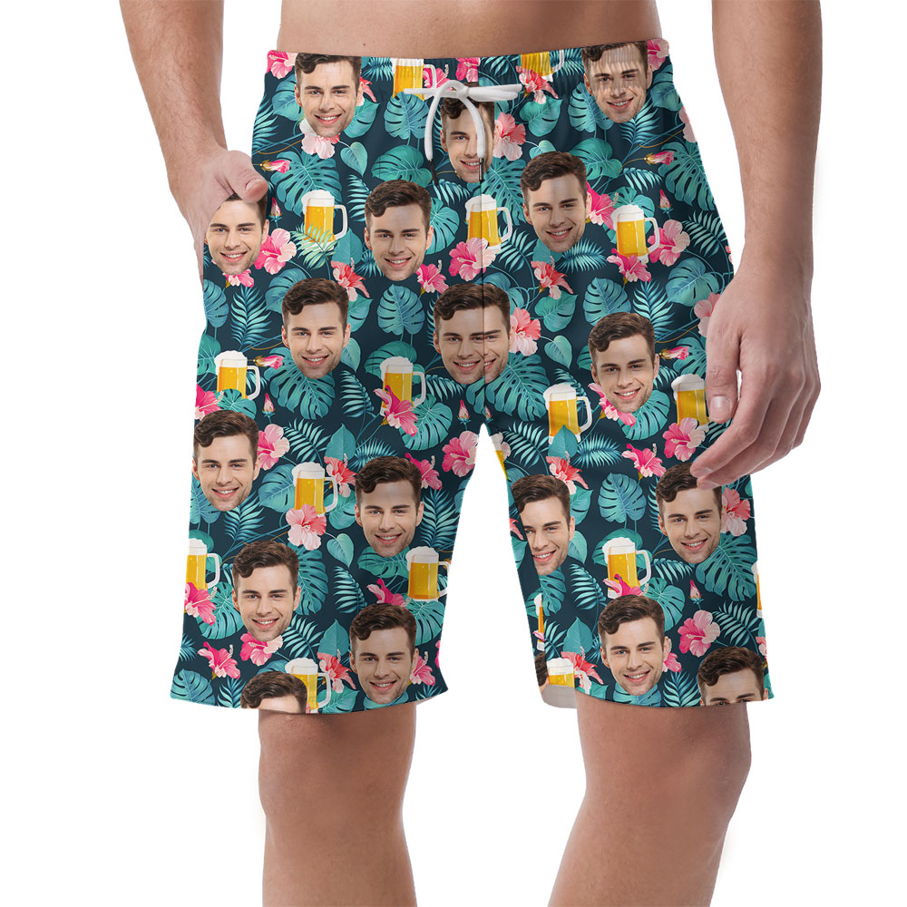 Men's Beer Festival Hawaiian Beach Shorts - variant image 1