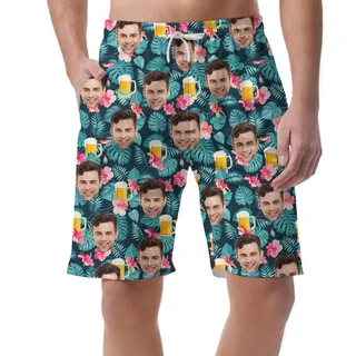 Men's Beer Festival Hawaiian Beach Shorts