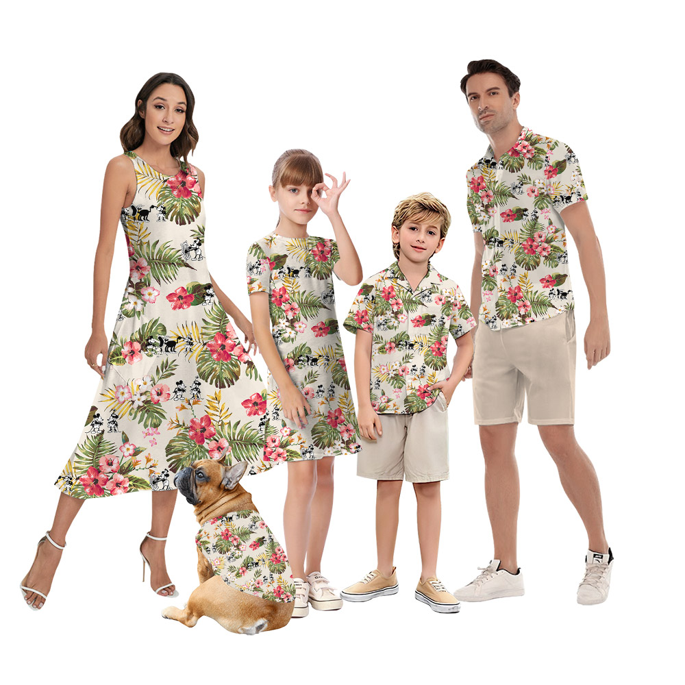Tropical Mickey Steamboat Willie 1928 Matching Hawaiian Shirts - variant image 1