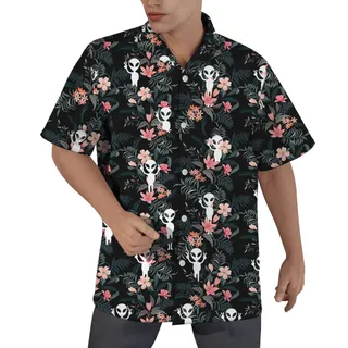 Spaceman Hibiscus Men's Hawaiian Shirt