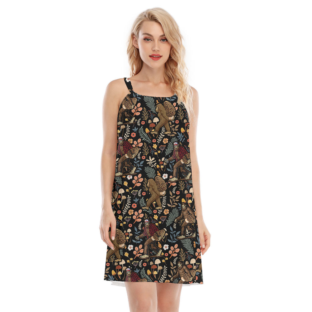 Tropical Cami Dress For Bigfoot And Mushroom Lover - variant image 1