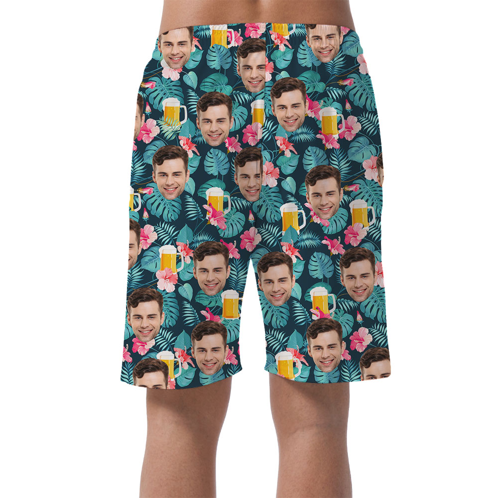 Men's Beer Festival Hawaiian Beach Shorts
