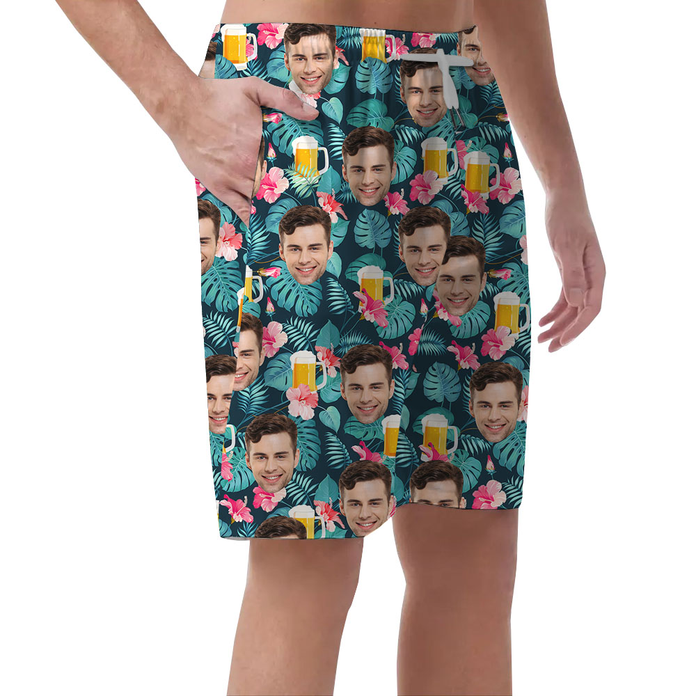 Men's Beer Festival Hawaiian Beach Shorts