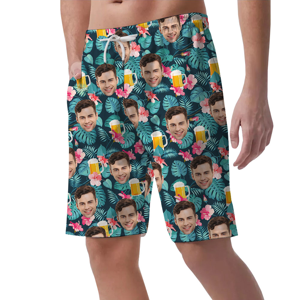 Men's Beer Festival Hawaiian Beach Shorts