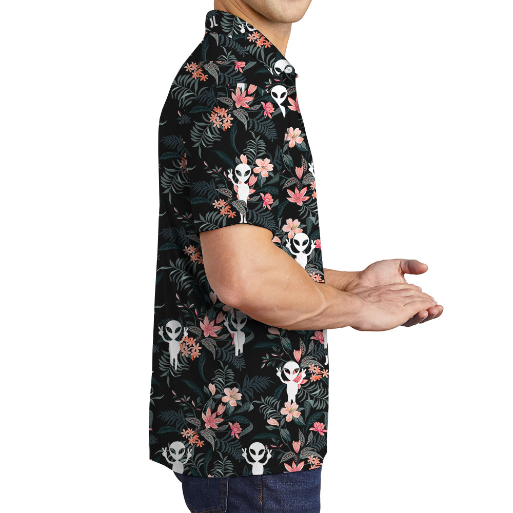 UFO Spaceman Men's Polo Shirts