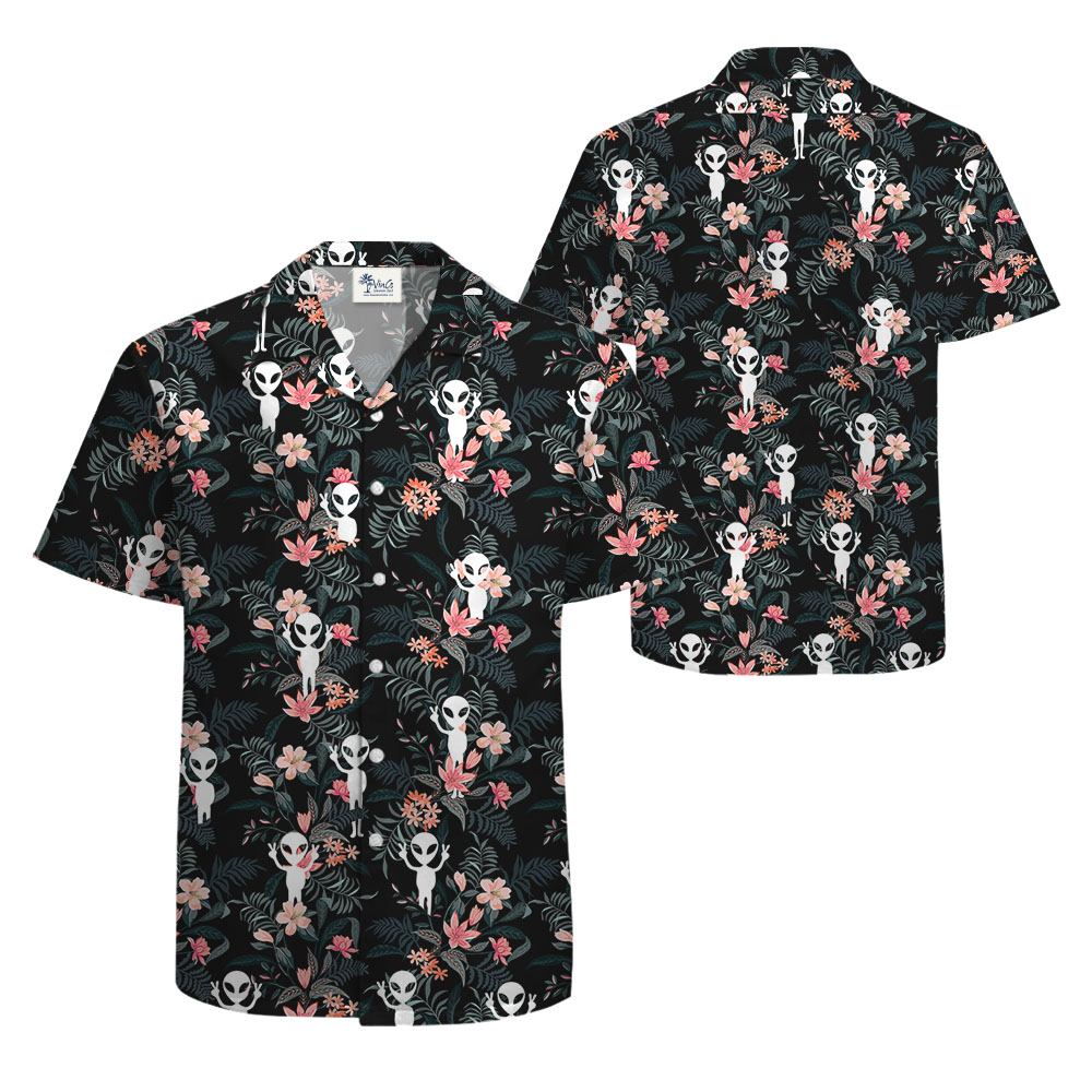 Spaceman Hibiscus Men's Hawaiian Shirt