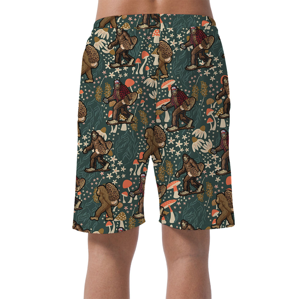 Sasquatch Mushroom Hawaiian Shorts For Men