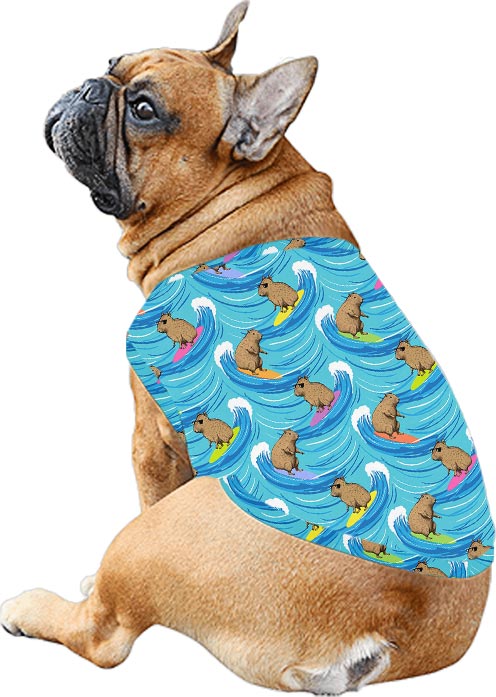 Funny Capybara Surfing Matching Hawaiian Outfits For Family