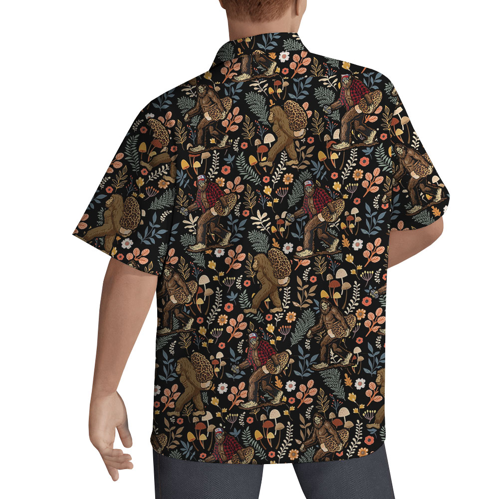 Bigfoot Mushroom Hawaiian Shirt For Men