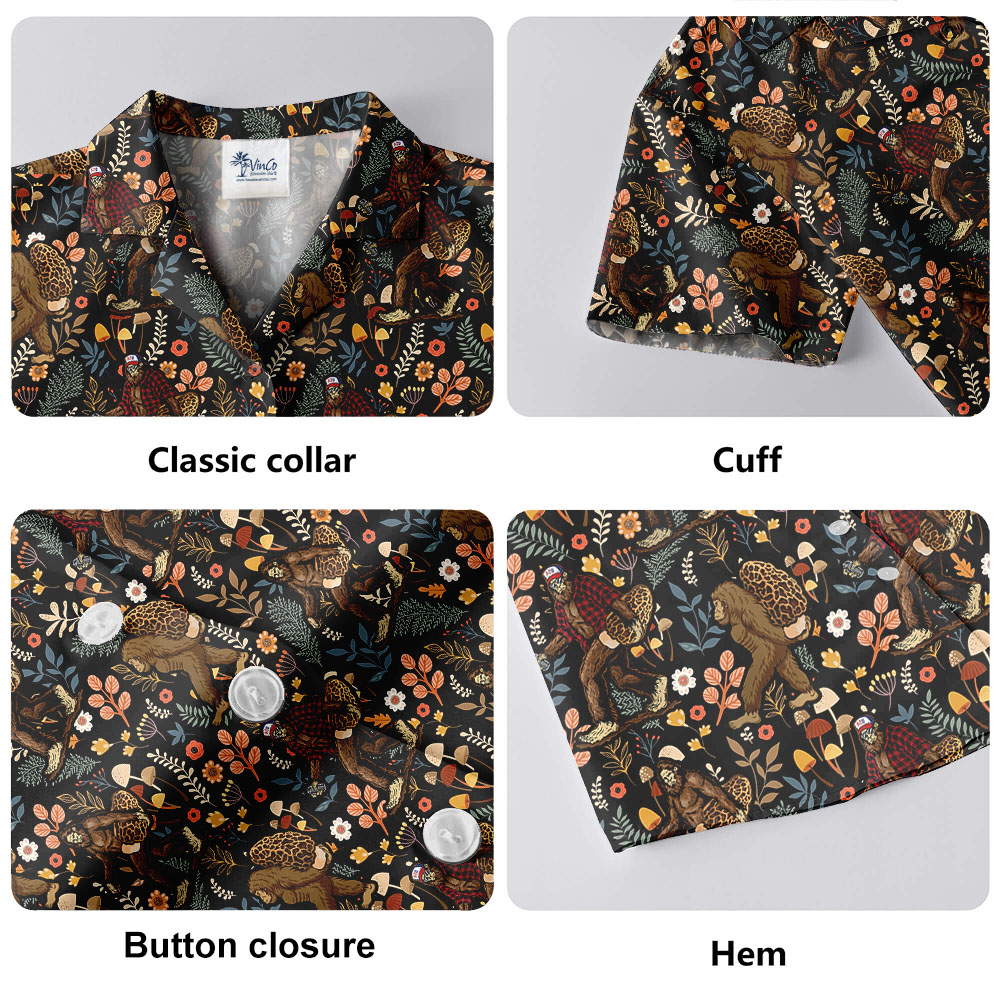 Bigfoot Mushroom Hawaiian Shirt For Men