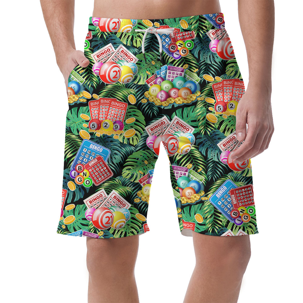 Bingo Tropical Beach Hawaiian Shorts For Men - variant image 1