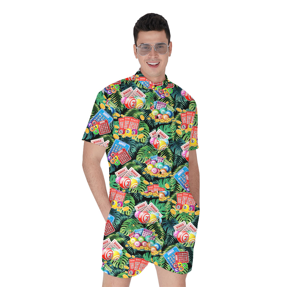 Cool Bingo Tropical Green Male Romper - variant image 1