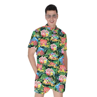 Cool Bingo Tropical Green Male Romper