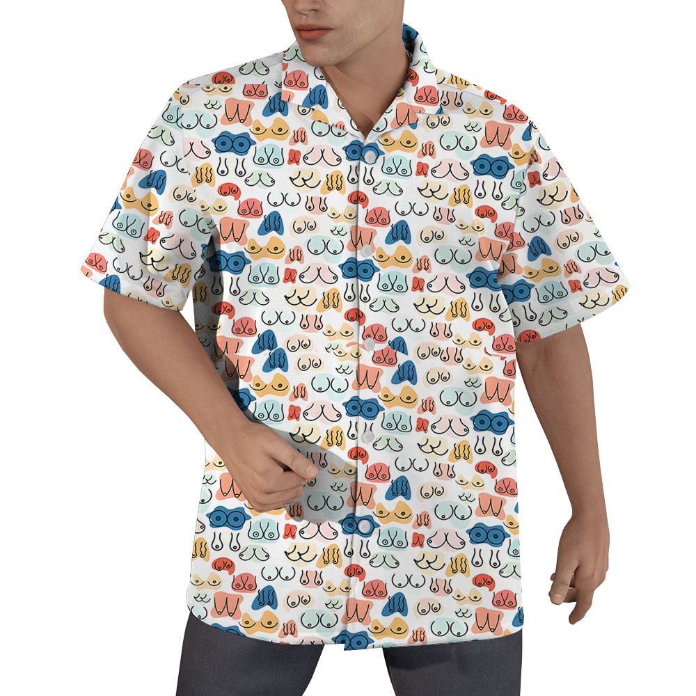 Lady Chest Hawaiian Shirt For Men - variant image 1