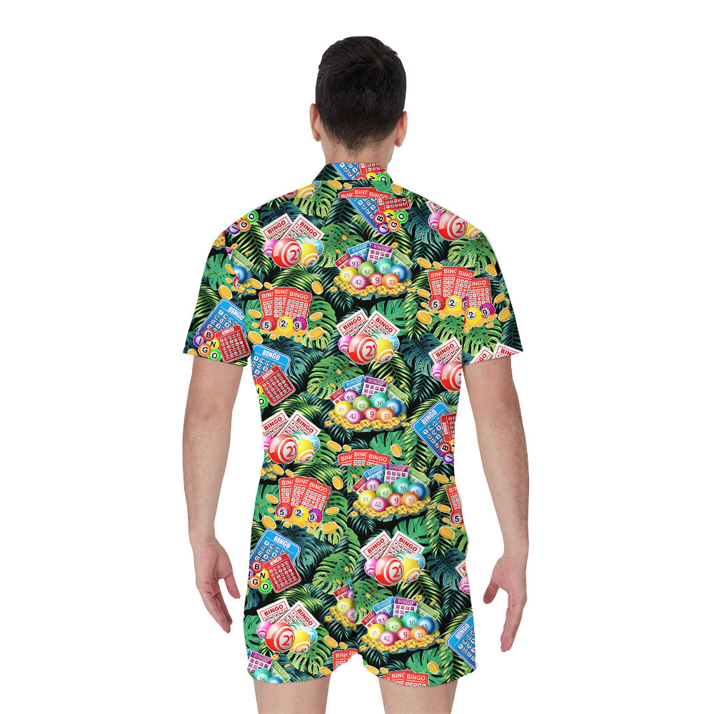 Cool Bingo Tropical Green Male Romper
