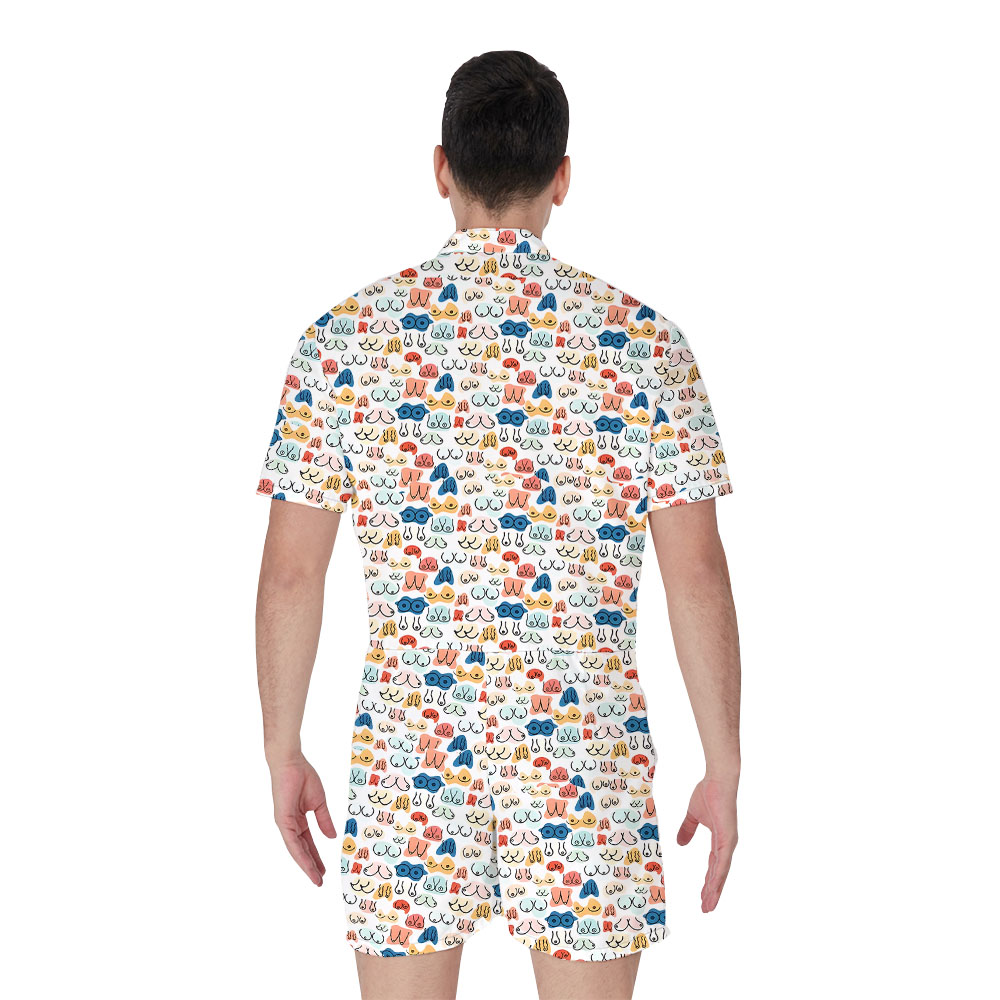 Hilarious Ladies Chest Male Romper