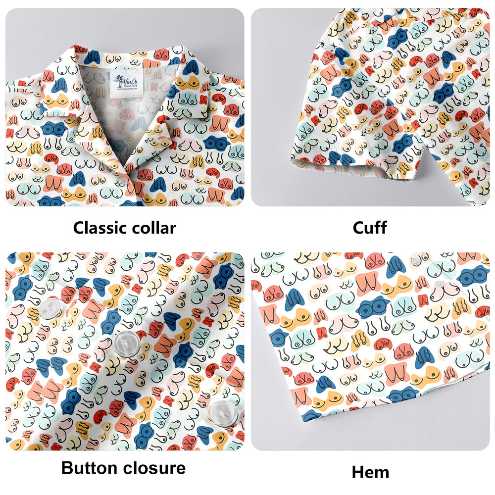 Lady Chest Hawaiian Shirt For Men