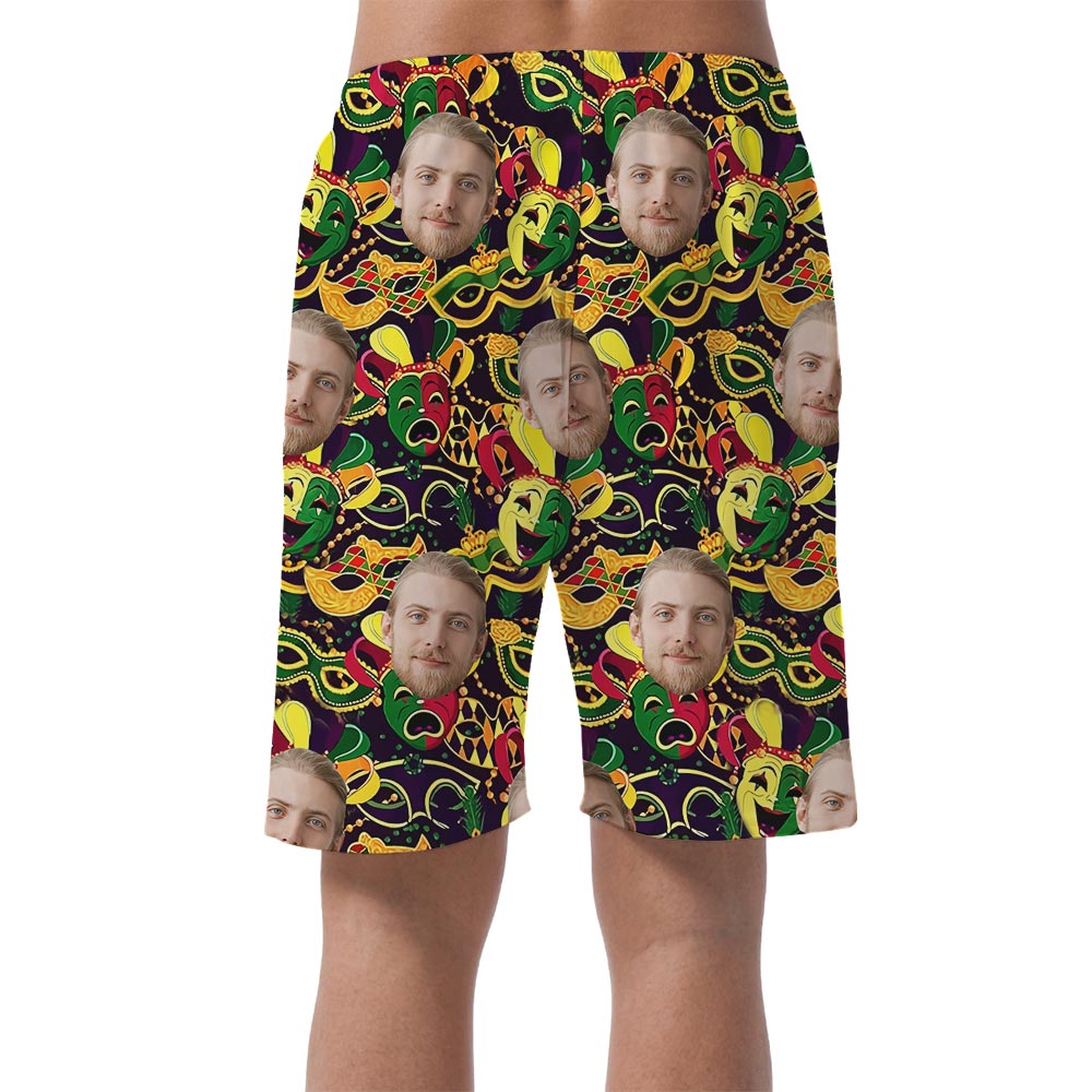 Personalized Mardi Gras Hawaiian Shorts For Men