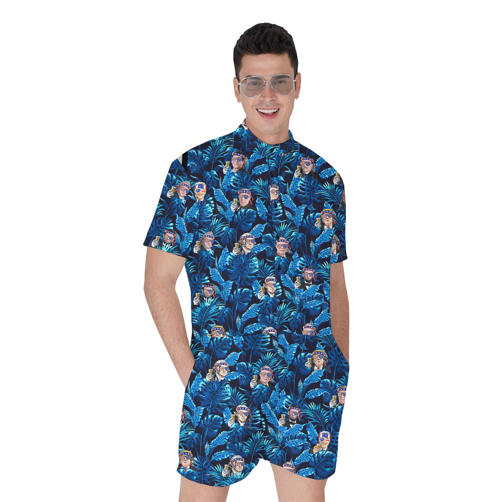 American Birthday Day Men's Romper For 4th Of July - variant image 1