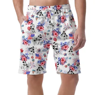 Steamboat Willie Mickey Happy Independence Day Shorts