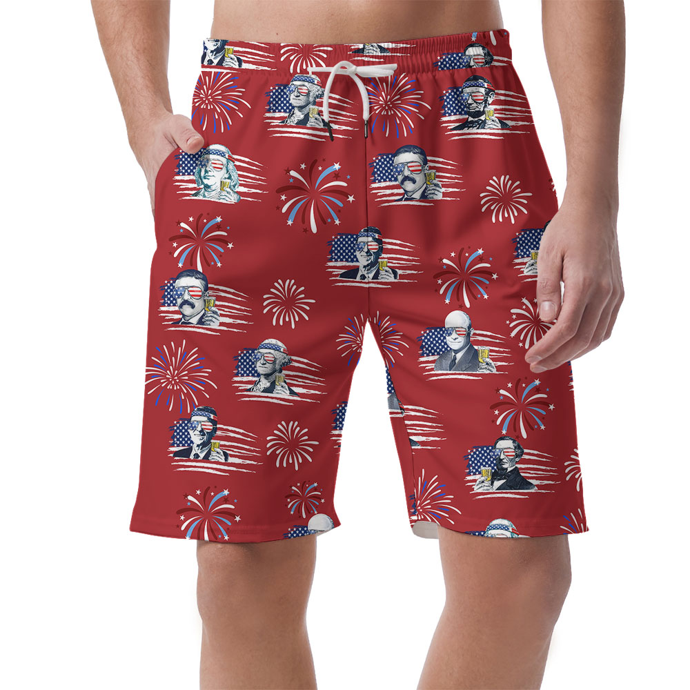 Cool Happy Independence Day Men's Shorts - variant image 1