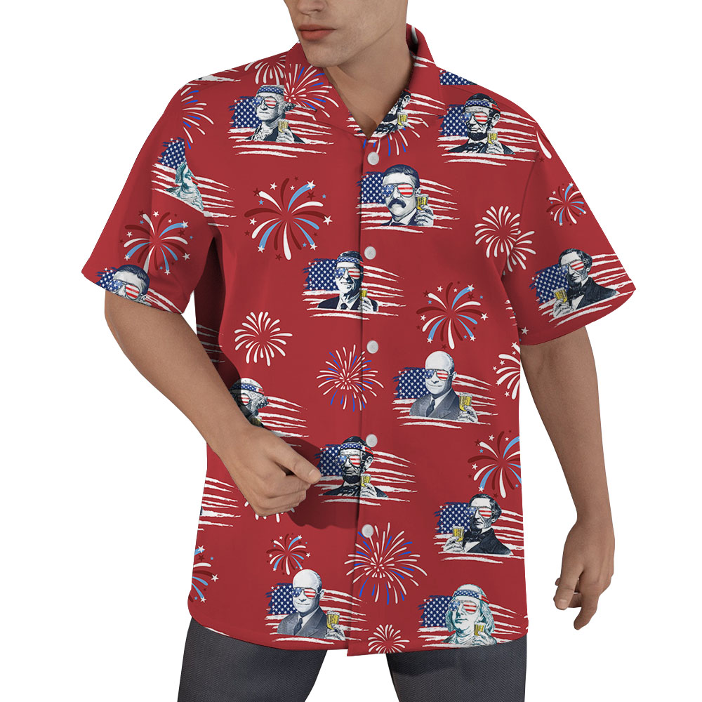 4th Of July Beer Cheer Hawaiian Shirt For Men - variant image 1