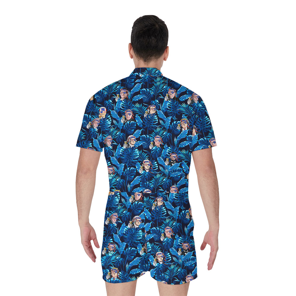 American Birthday Day Men's Romper For 4th Of July