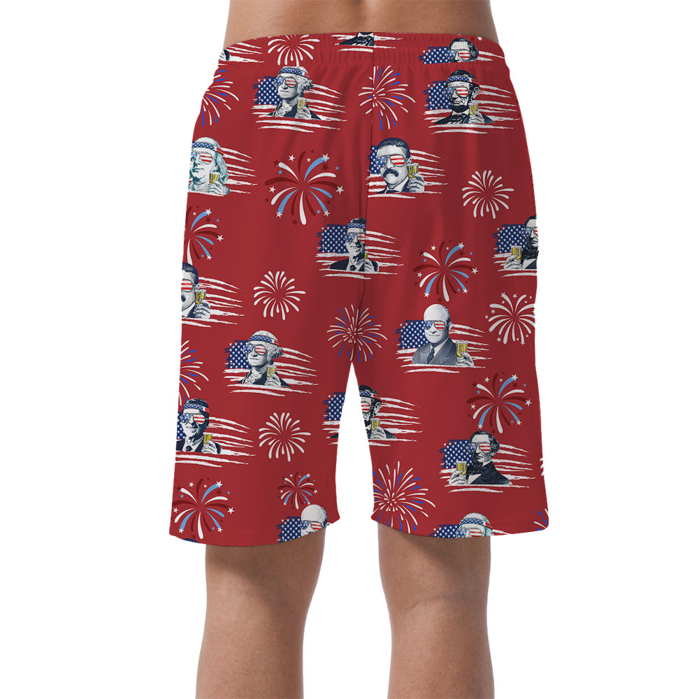 Cool Happy Independence Day Men's Shorts