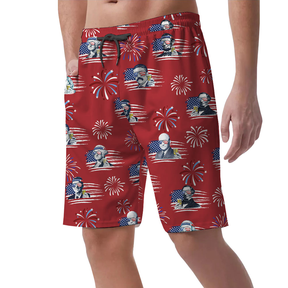 Cool Happy Independence Day Men's Shorts