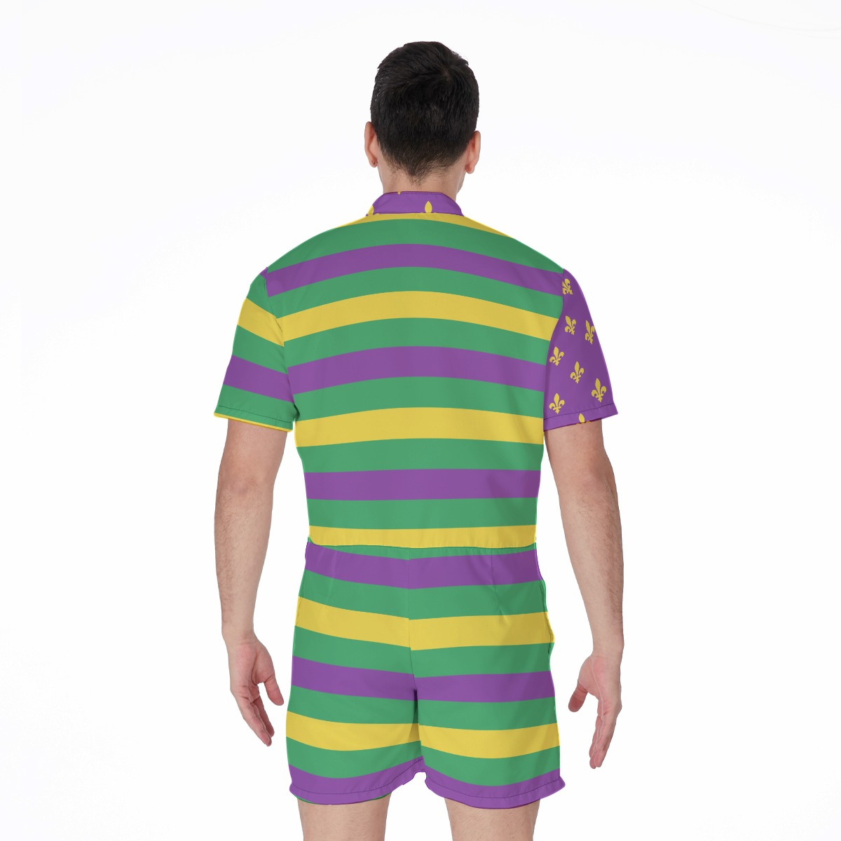 Mardi Gras Men's Romper