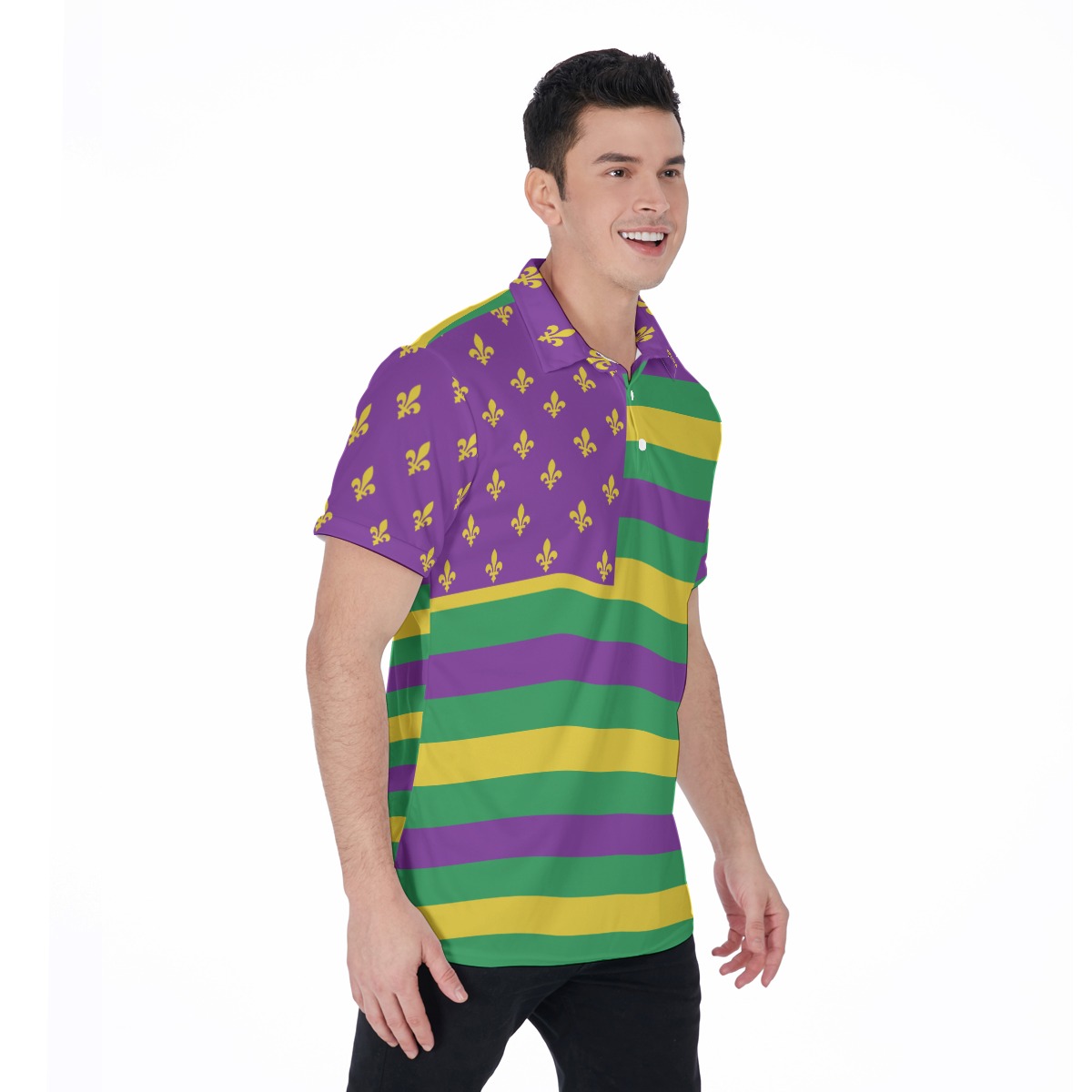 Mardi Gras Men's Polo Shirt