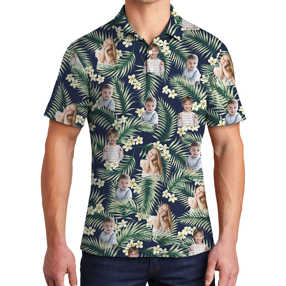 Tropical Men's Polo Shirt With Custom Body - variant image 1