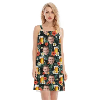 Matching Custom Face Cami Beer Dress With Photos