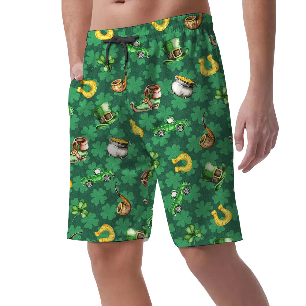St. Patrick's Day Men's Hawaiian Shorts