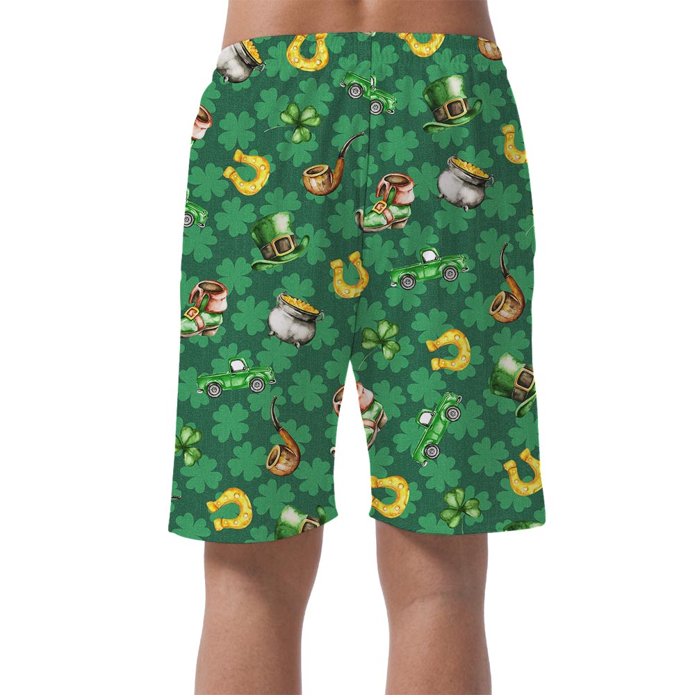 St. Patrick's Day Men's Hawaiian Shorts