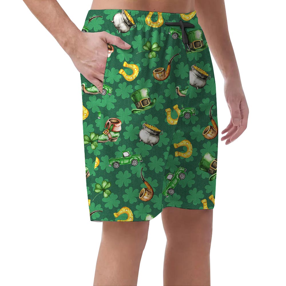 St. Patrick's Day Men's Hawaiian Shorts