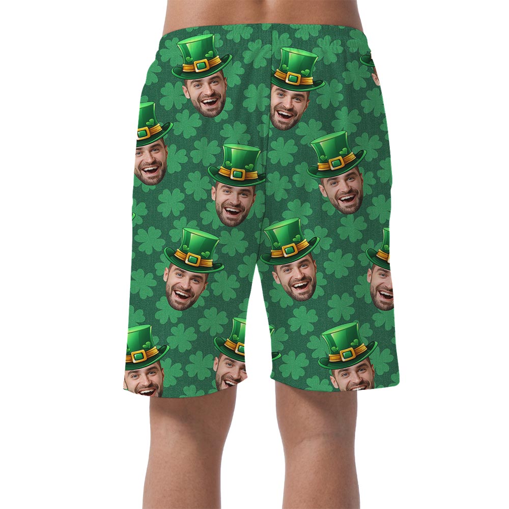 Men's Lucky Charm Hawaiian Shorts With Custom Face