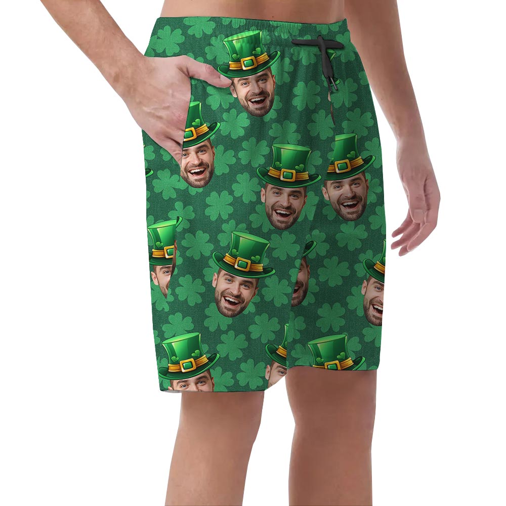 Men's Lucky Charm Hawaiian Shorts With Custom Face